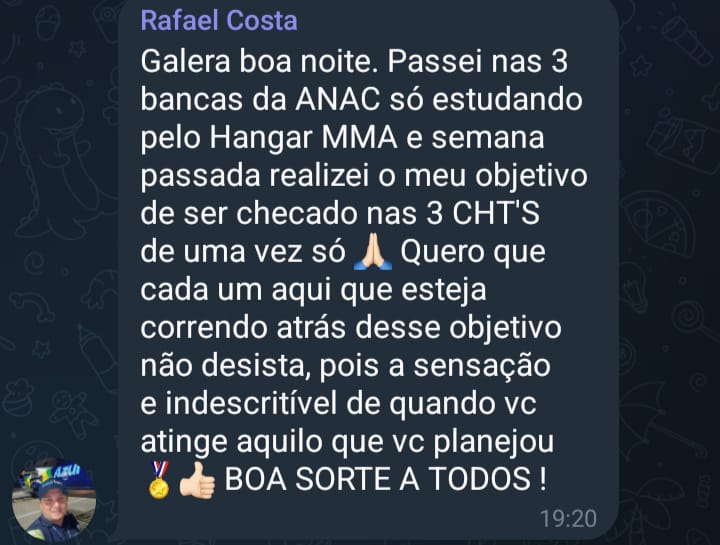 Depoimento de aluno aprovado - Hangar MMA